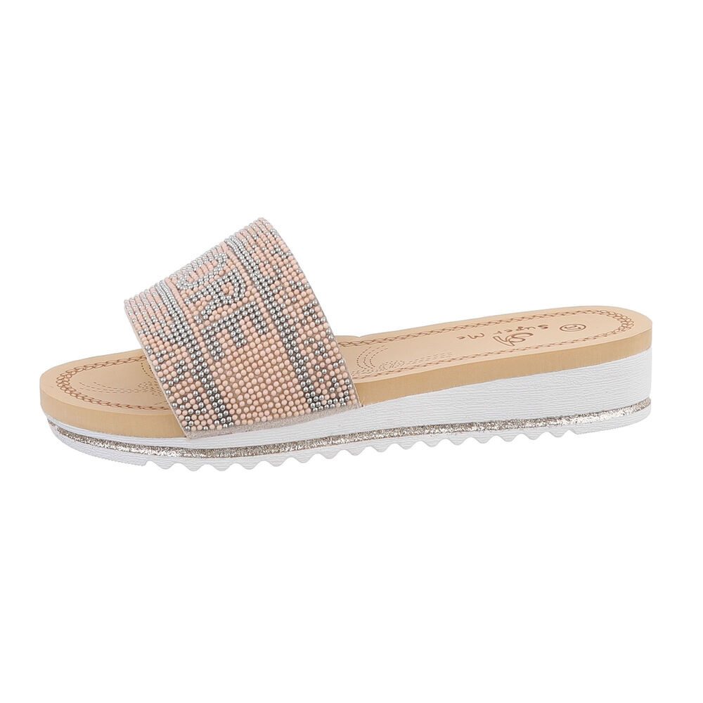 Ital-Design Damen Mules Freizeit Pantolette (86016974) Keilabsatz/Wedge Kei günstig online kaufen