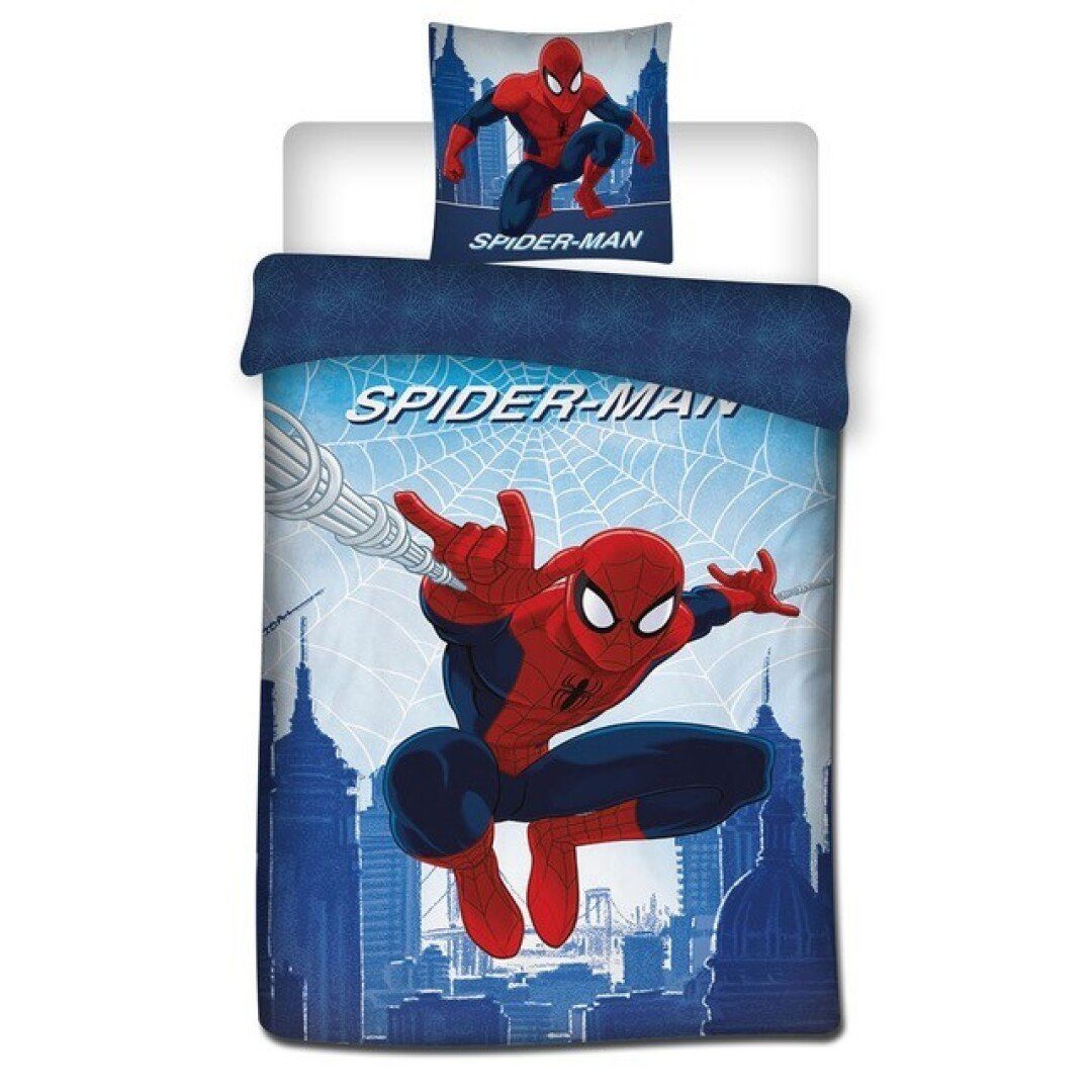 Kinderbettwäsche Spider-Man Mikrofaser Bettwäsche, MARVEL, 135-140x200 cm  Deckenbezug, 63x63 cm Kissenbezug