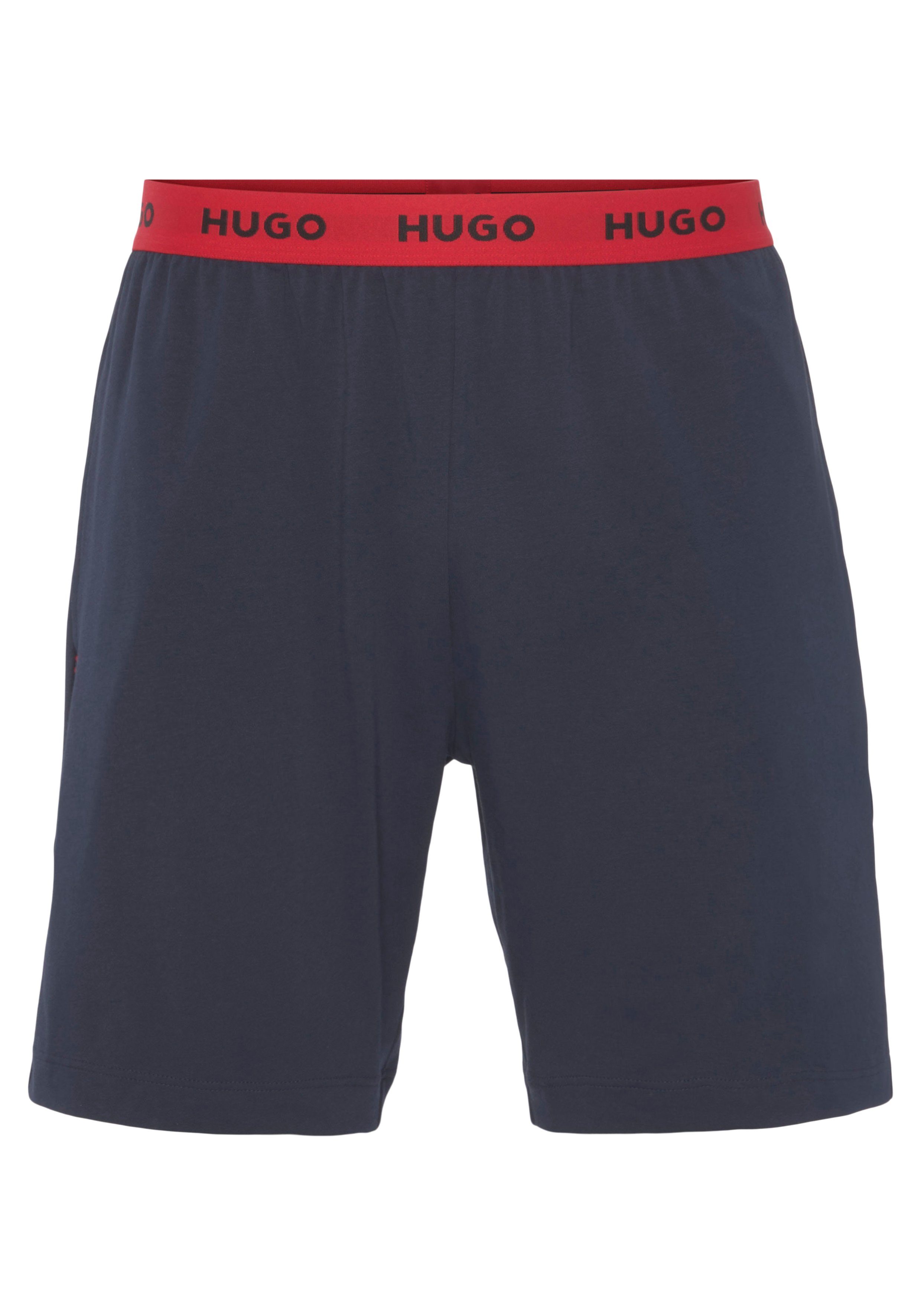 HUGO Sweatshorts HUGO 405 Short Logobund Linked dark mit Pant blue