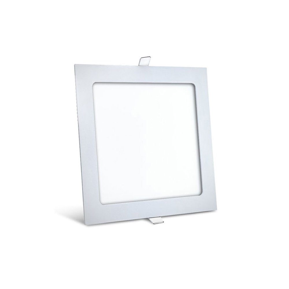 V-TAC LED Panel 12w LED Panel Ultra Slim Einbauleuchte Deckenlampe Einbaustrahler, Warmweiß, LED Panele Unterputz 12 Watt Warmweiß, 170x170x25mm, Form: eckig