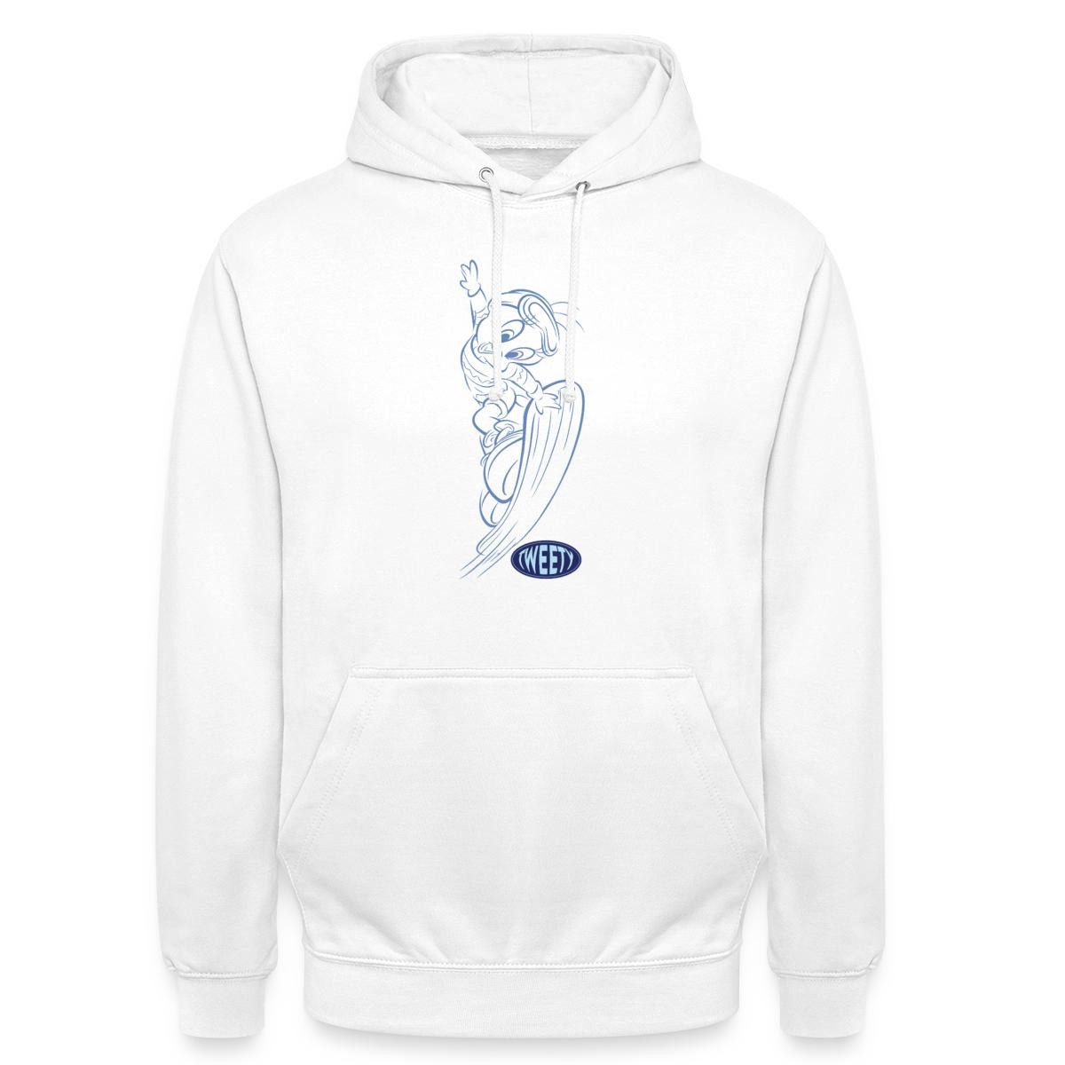 Spreadshirt Hoodie Looney Tunes Tweety Mit Snowboard Unisex Hoodie (1-tlg)