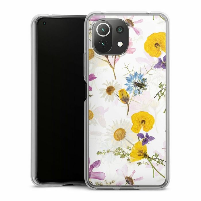 DeinDesign Handyhülle Blumen Natur Utart Wildflower Wallpaper Xiaomi Mi 11 Lite Silikon Hülle Bumper Case Handy Schutzhülle