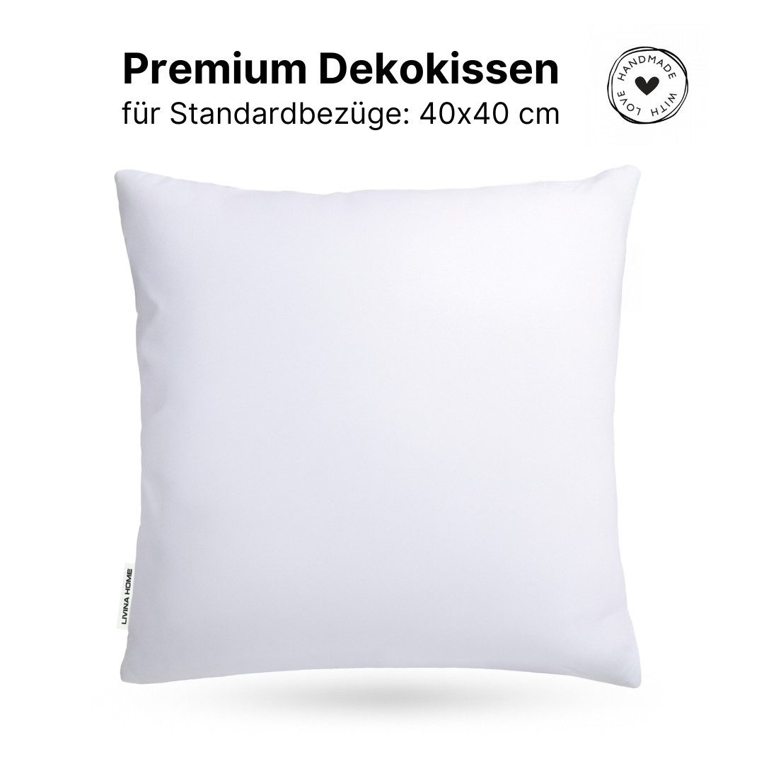 LIVINA HOME Dekokissen Premium Dekokissen, Sofakissen, Couchkissen, Made in Germany, Dekokissen 40x40, 30x50, 45x45, 50x50, 60x60, Made in Germany