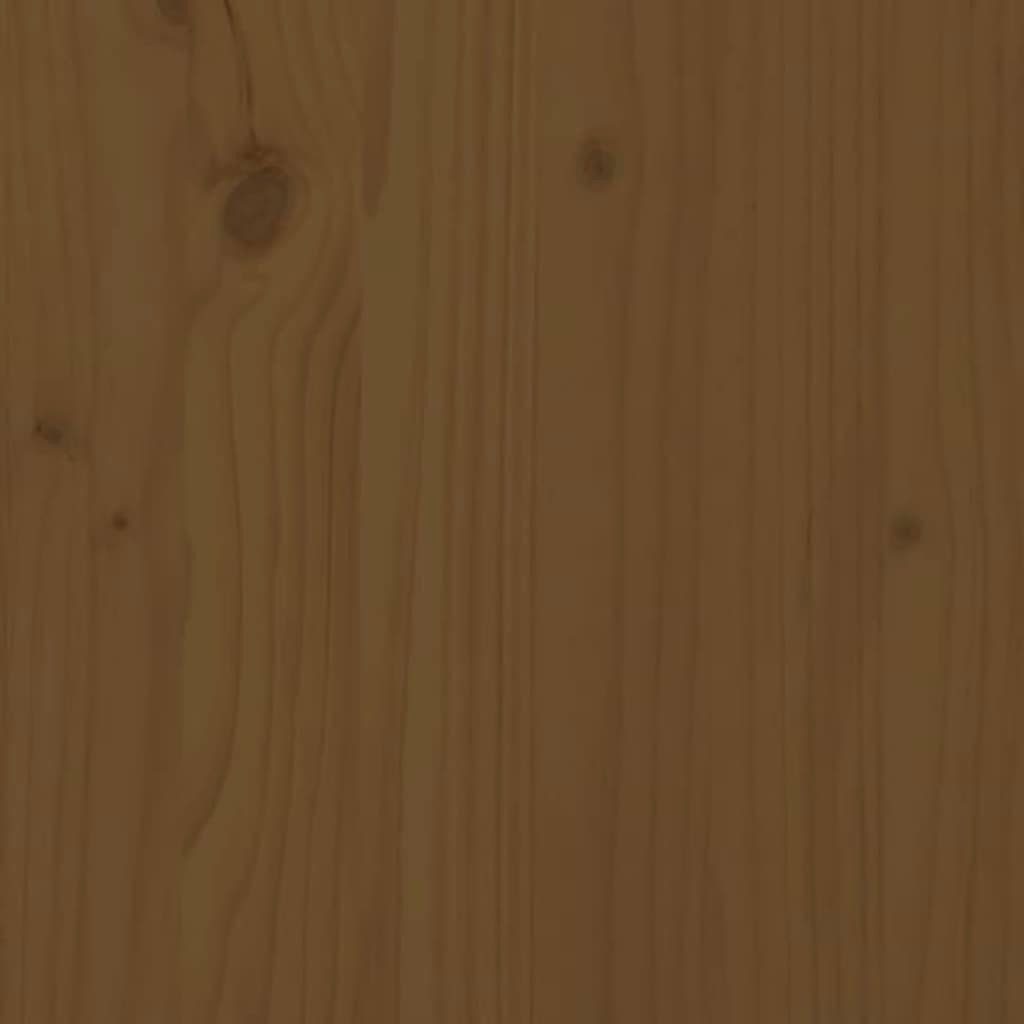 Regal 30x30x60 cm Wandschrank vidaXL Honigbraun Kiefer Schränkchen Massivholz