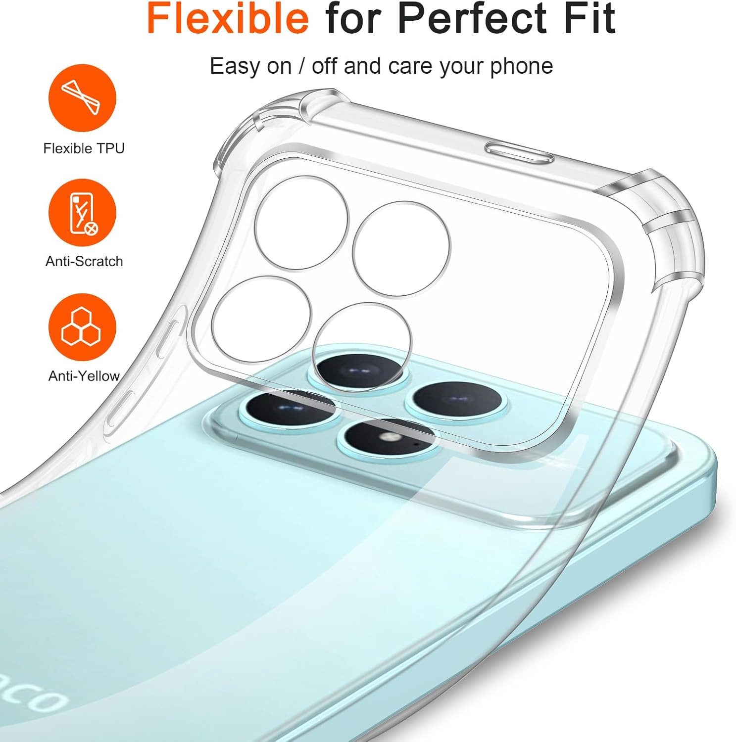 Widmann-Shop Smartphone-Hülle Poco F8 Pro Poco F8 Ultra Case Hülle Transparent Cover Hülle Handy