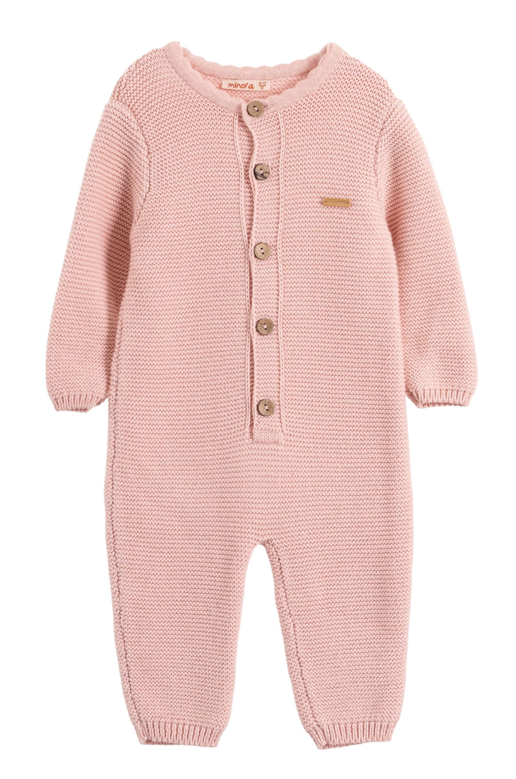 Minora Strickkleid Minora Gestrickter Unisex Strampler