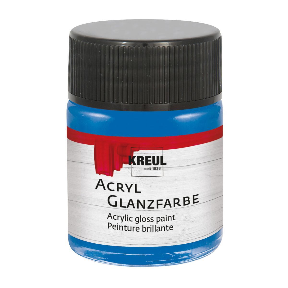 C. KREUL Acrylfarbe KREUL Acryl Glanzfarbe blau 50ml Glas