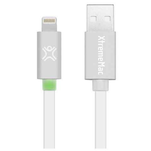 XtremeMac HQ LED-Licht Lightning-Kabel Anschluss-Kabel Smartphone-Kabel, USB Typ A, Apple Lightning, Lightning-Stecker, zum Laden und als Datenkabel, passend für Apple iPhone, iPad und iPod