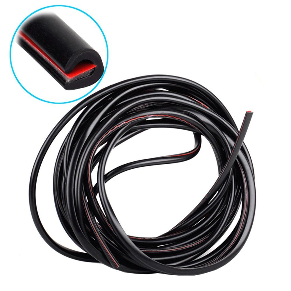 Bolwins Dichtungsband B83C Kfz Auto Türschutz Streifen Kantenschutz Türdichtung AntiKratzer, (Packung, 1-St., 5 Meter Länge, selbstklebend, universell einsetzbar), Stoß- und Kratzschutz; selbstklebend;
