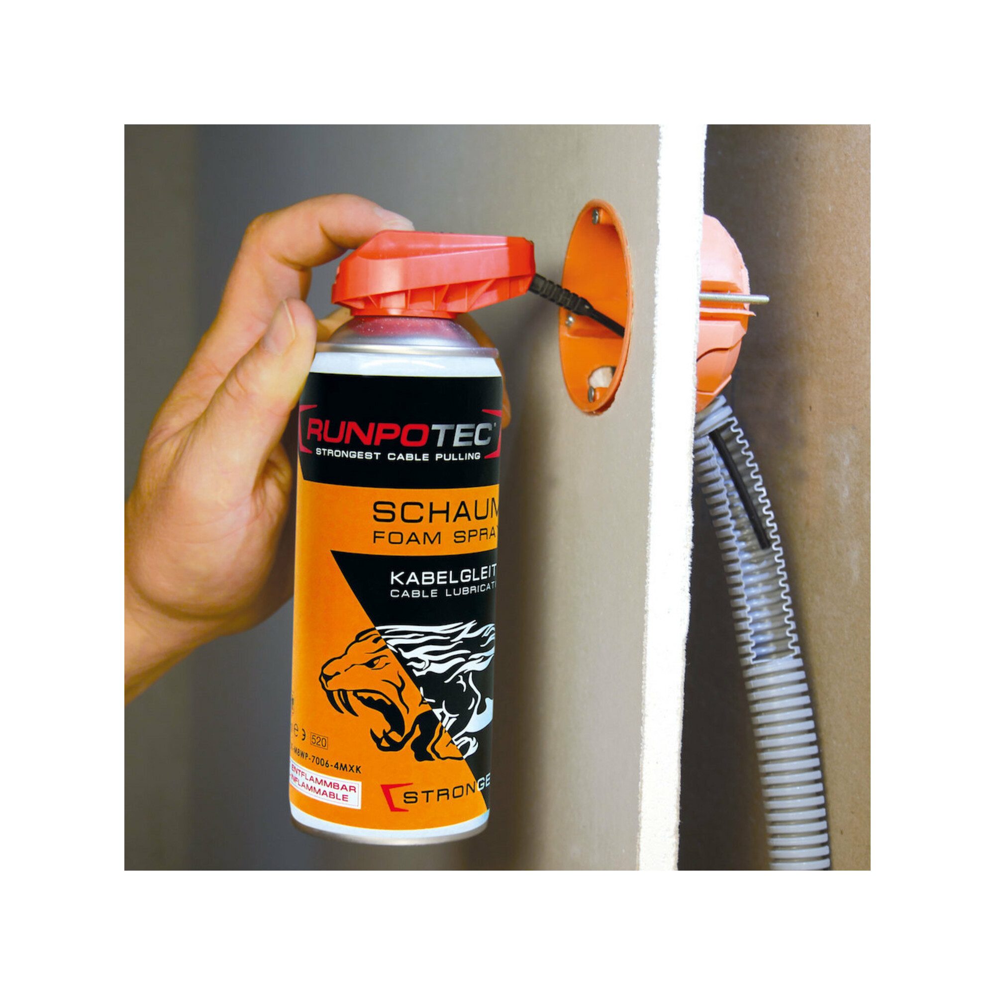 RUNPOTEC Universalöl Runpotec Kabelgleitmittel 400 ml Dose Schaum