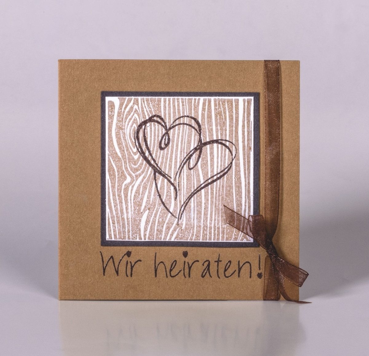Heyda Stempel Motivstempel 'Wood' 7x7cm