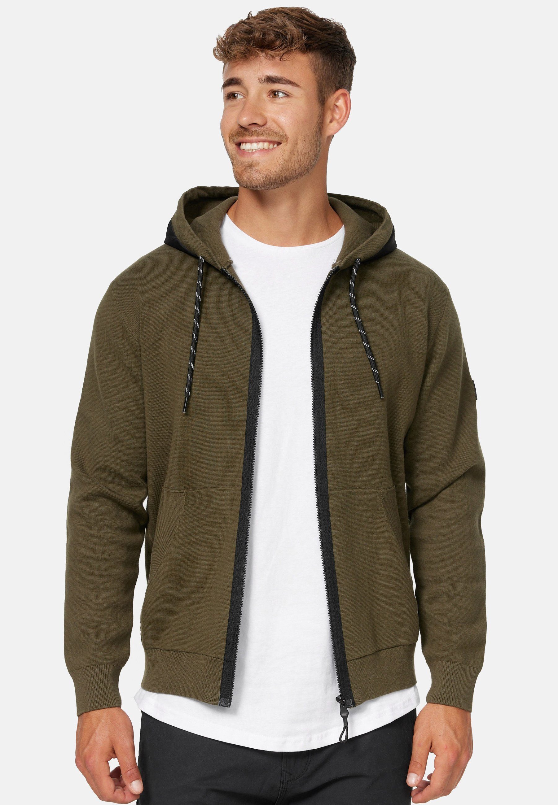 INDICODE Kapuzensweatjacke Herren Reilly Hoodie Sweatjacke Herrenjacke