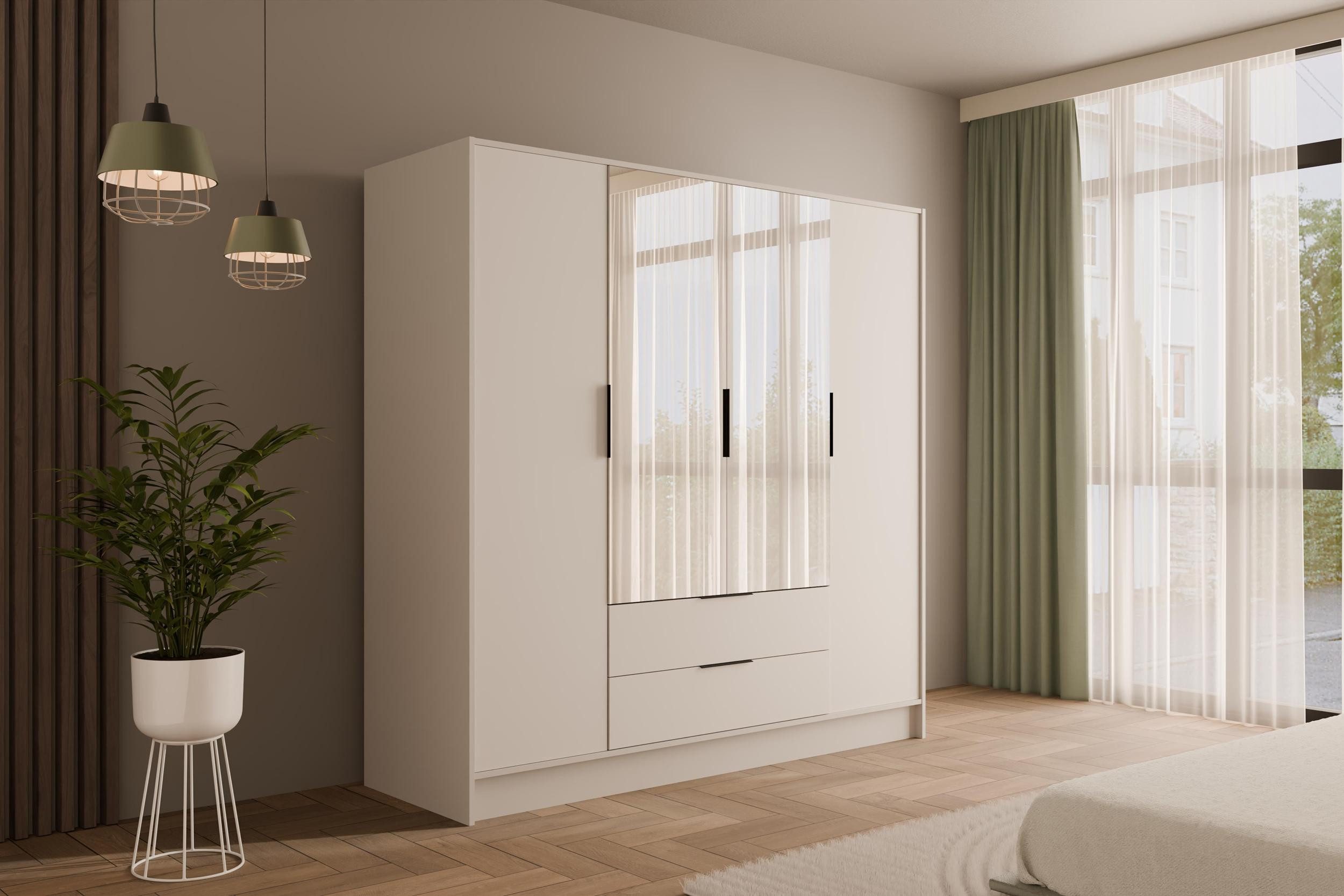 ALTDECOR Drehtürenschrank KOLIN (Kleiderschrank Garderobenschrank mit viel günstig online kaufen