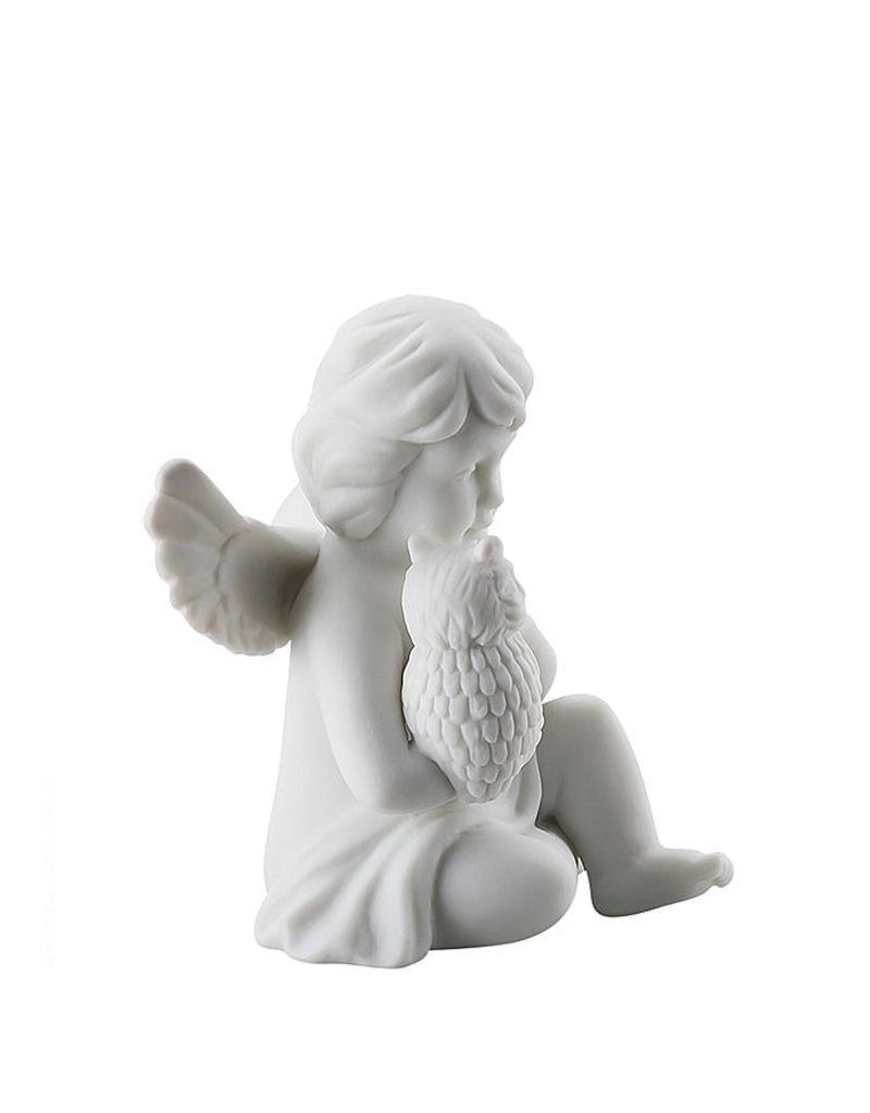 Engel Eule matten mit klein Engelfigur aus Rosenthal Porzellan,