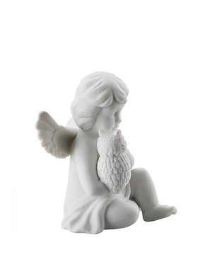 Rosenthal Engelfigur Engel mit Eule aus matten Porzellan, klein