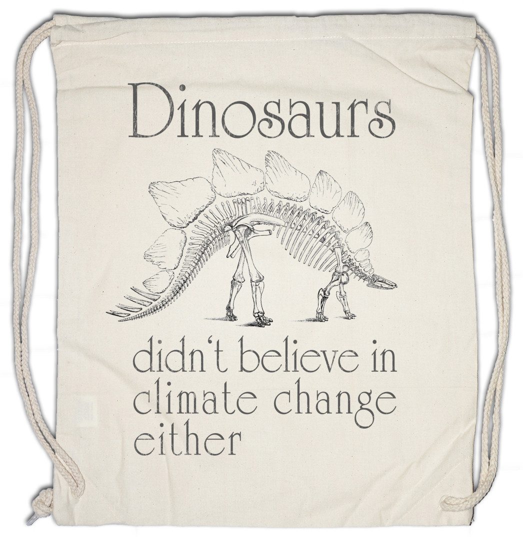 Turnbeutel Dinosaurs Climate Change Turnbeutel Umweltschutz Dinosaurier Save The
