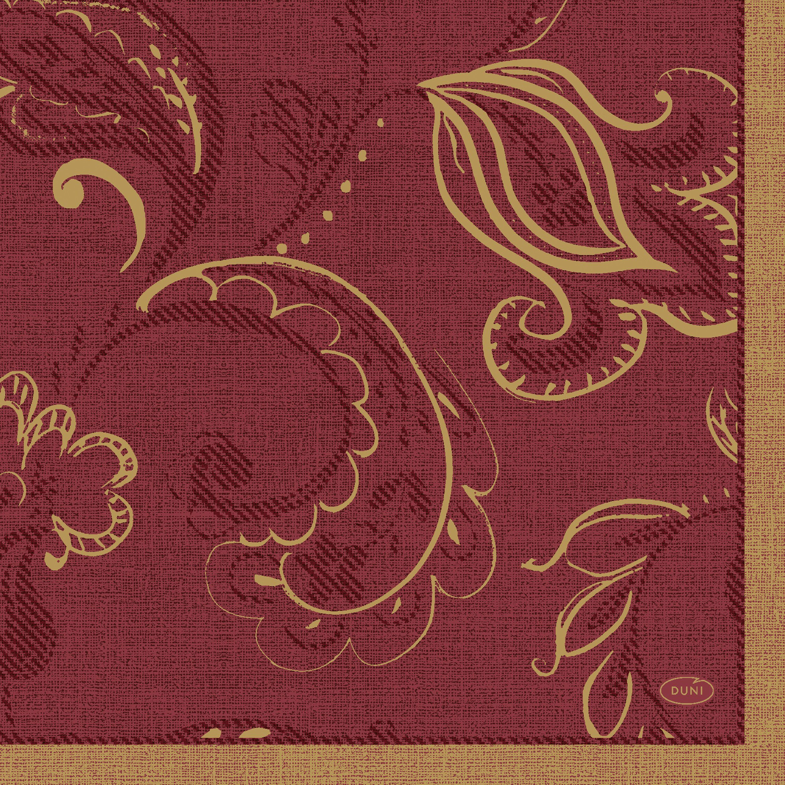 Duni Papierserviette Servietten 33 x 33 cm 20er Golden Grace Bordeaux