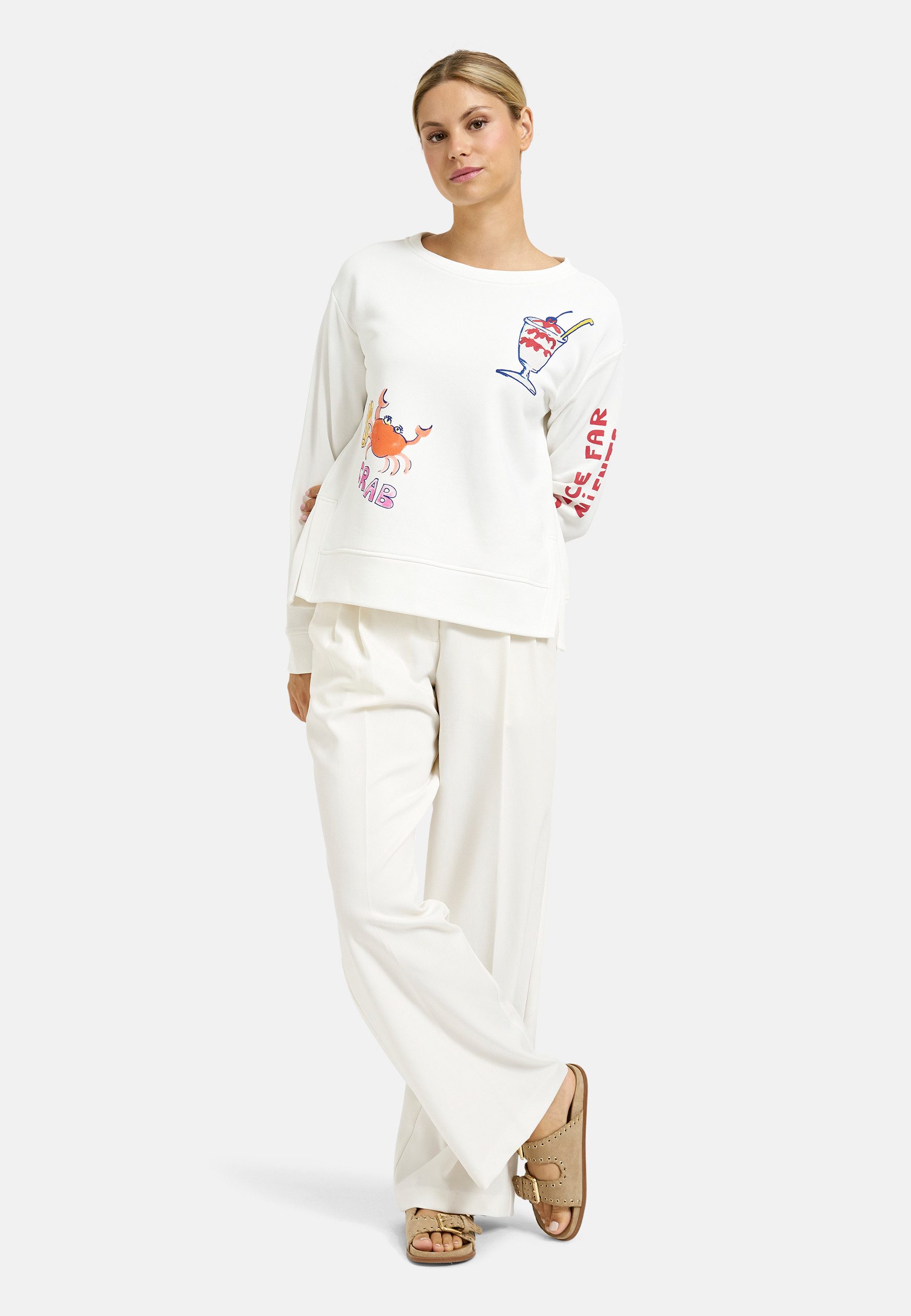 Milano Italy Sweater mit Seitenschlitze