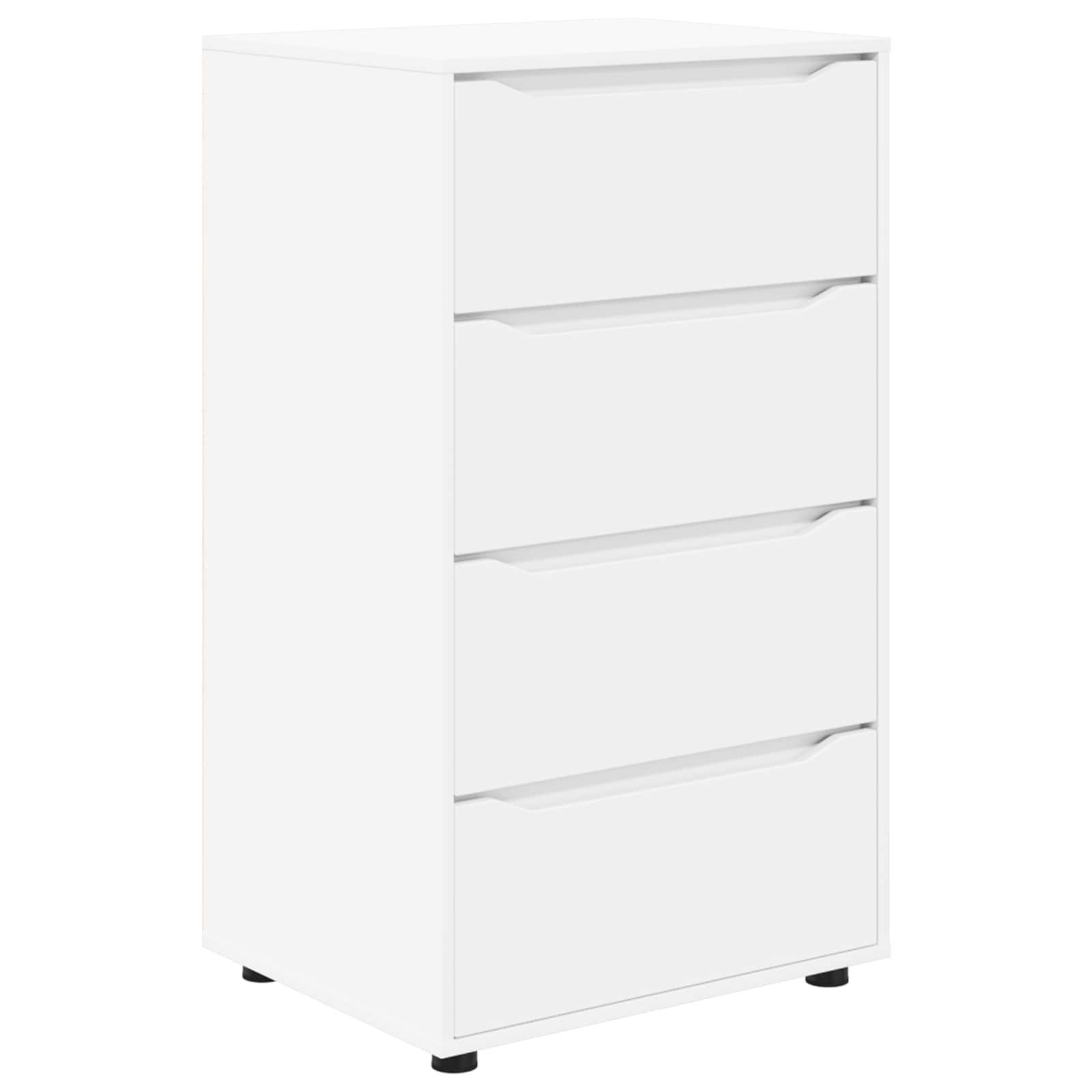vidaXL Schranksystem Stauraumschränke 60 x 48 x 105 cm Holzwerkstoff Weiß (1-St)