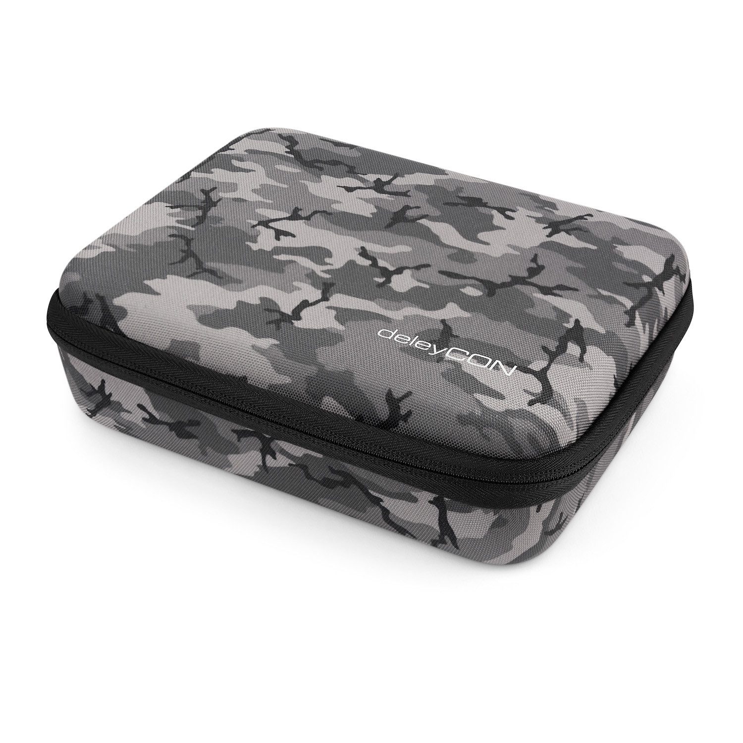deleyCON Organizer Tasche Hardcase mit Trennwänden Reise Zubehör Auto Gr. L -