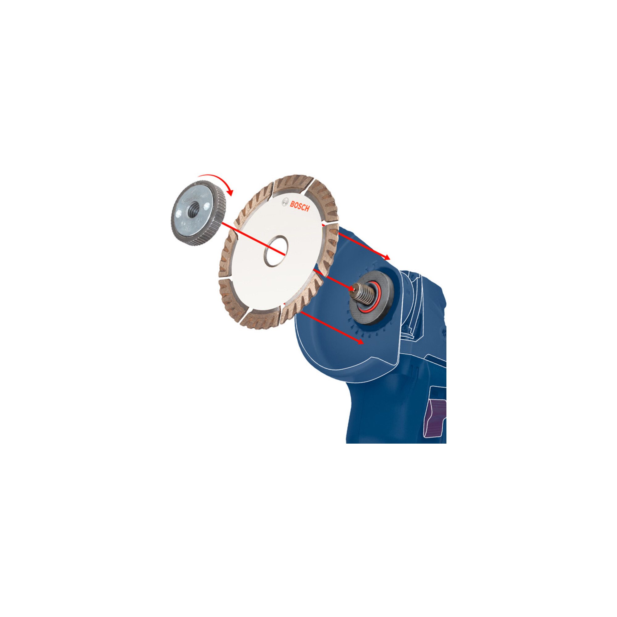 Bosch Professional Trennscheiben Bosch Diamanttrennscheibe Standard for Ceramic 230 x 25,40 x 1,6 x 7 m