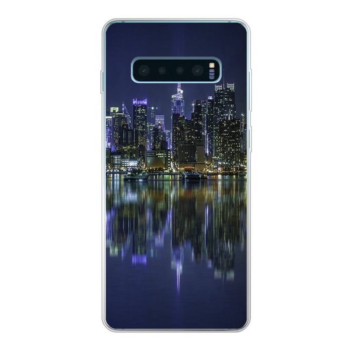 MuchoWow Handyhülle New York - Skyline - Amerika Phone Case Handyhülle Samsung Galaxy S10 Lite Silikon Schutzhülle