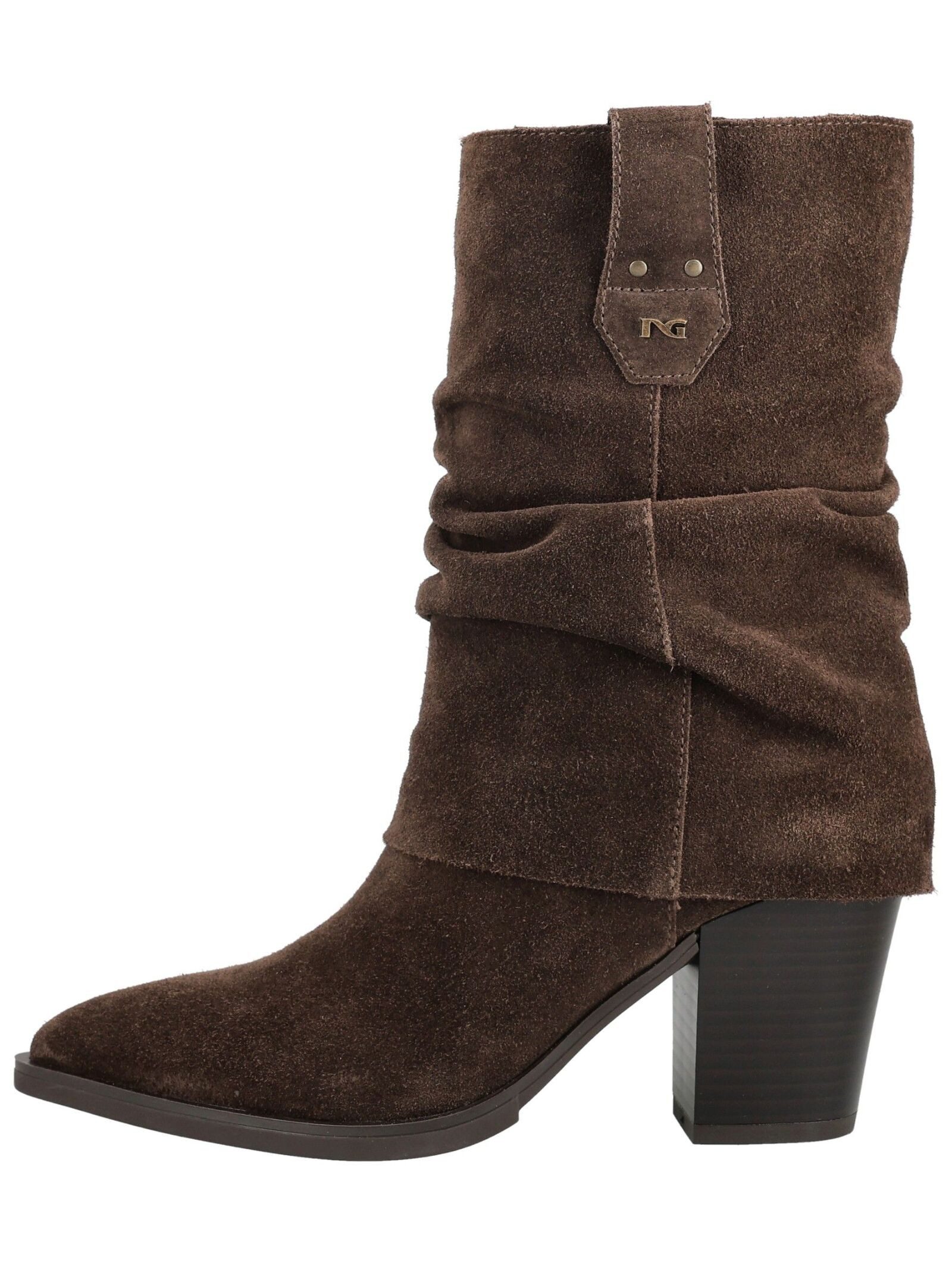 Nero Giardini Stiefelette Veloursleder . High-Heel-Stiefelette