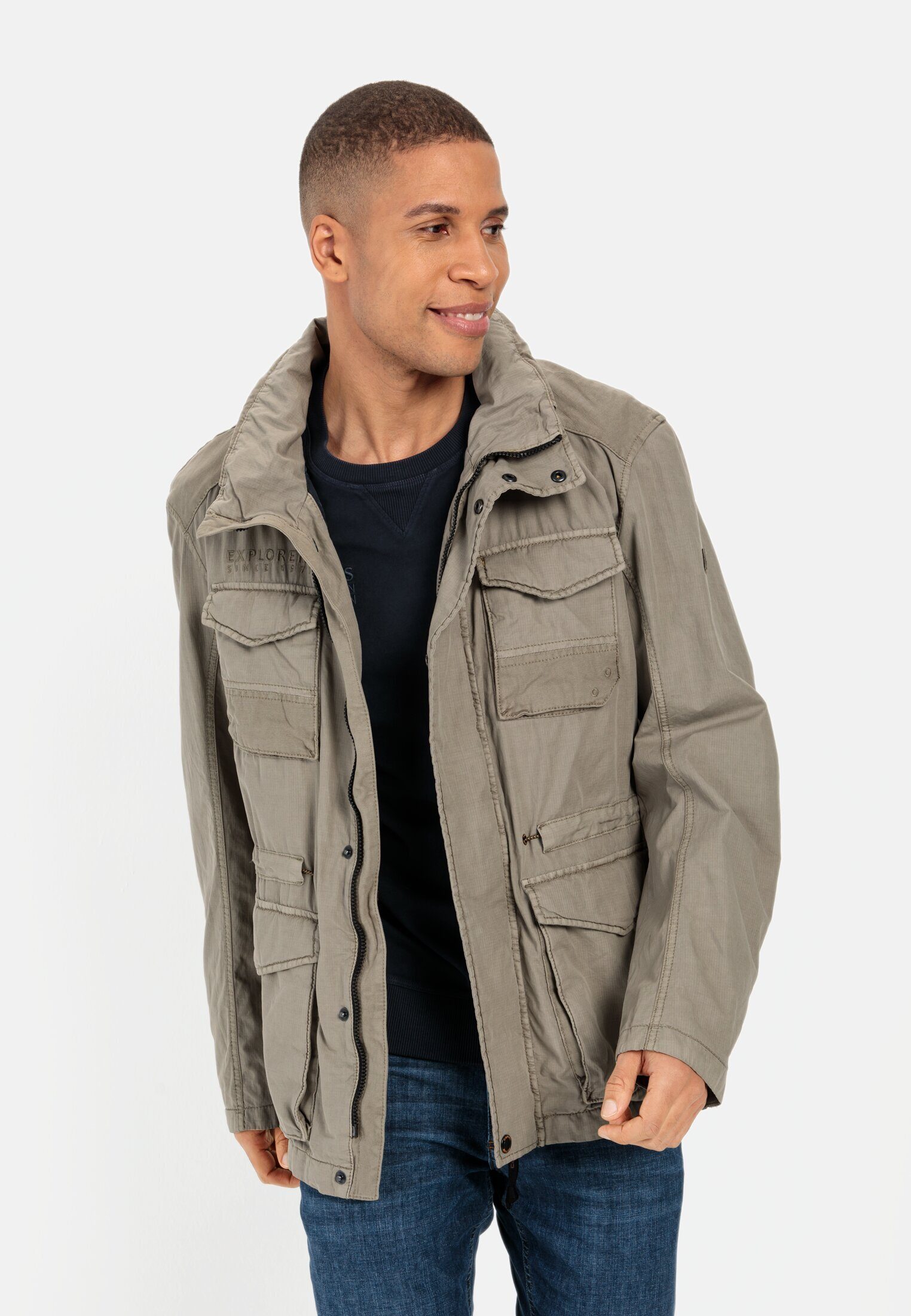 Outdoorjacke aus reiner Baumwolle