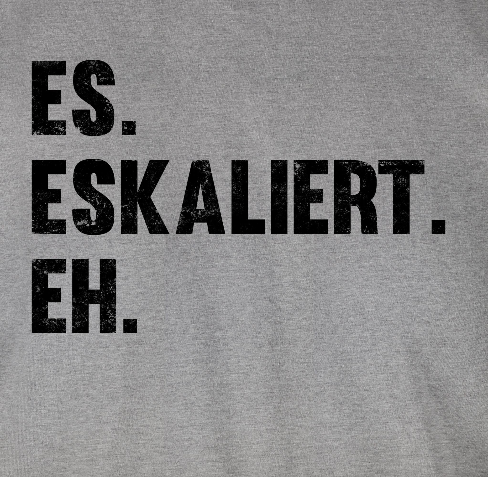 Shirtracer T-Shirt Es eskaliert eh Party & Alkohol Herren