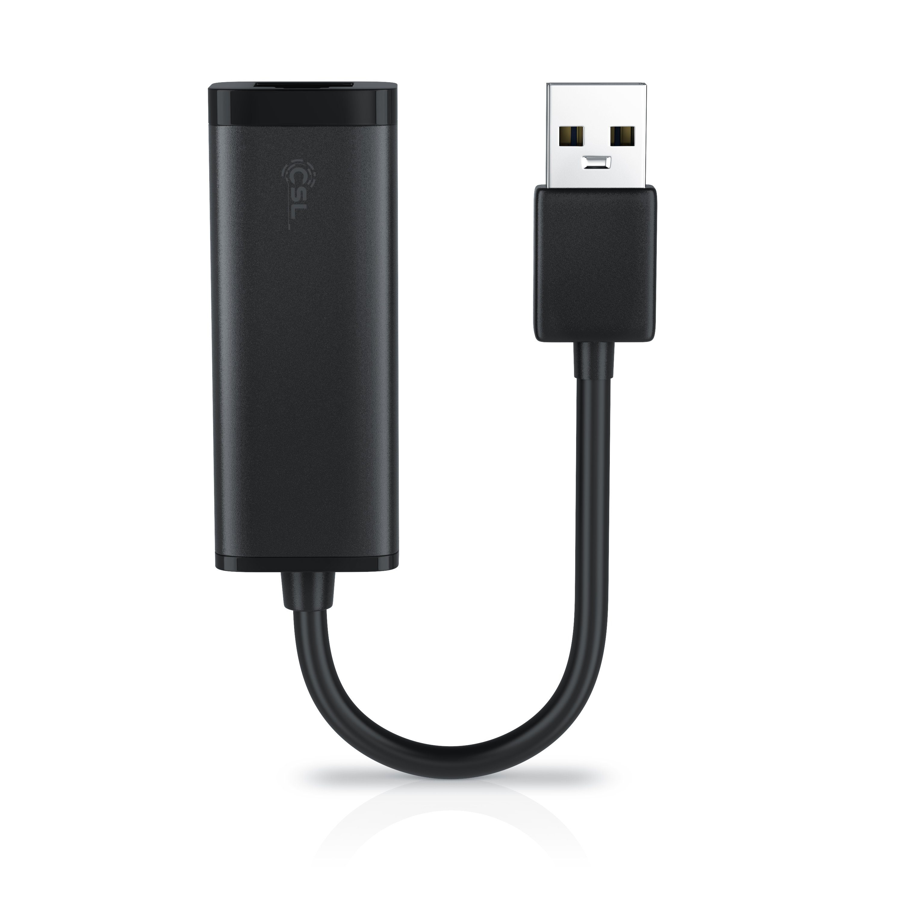 CSL Netzwerk-Adapter USB Typ A zu RJ-45 (Ethernet), USB 3.0 auf RJ45 Gigabit Netzwerkadapter, externe Netzwerkkarte