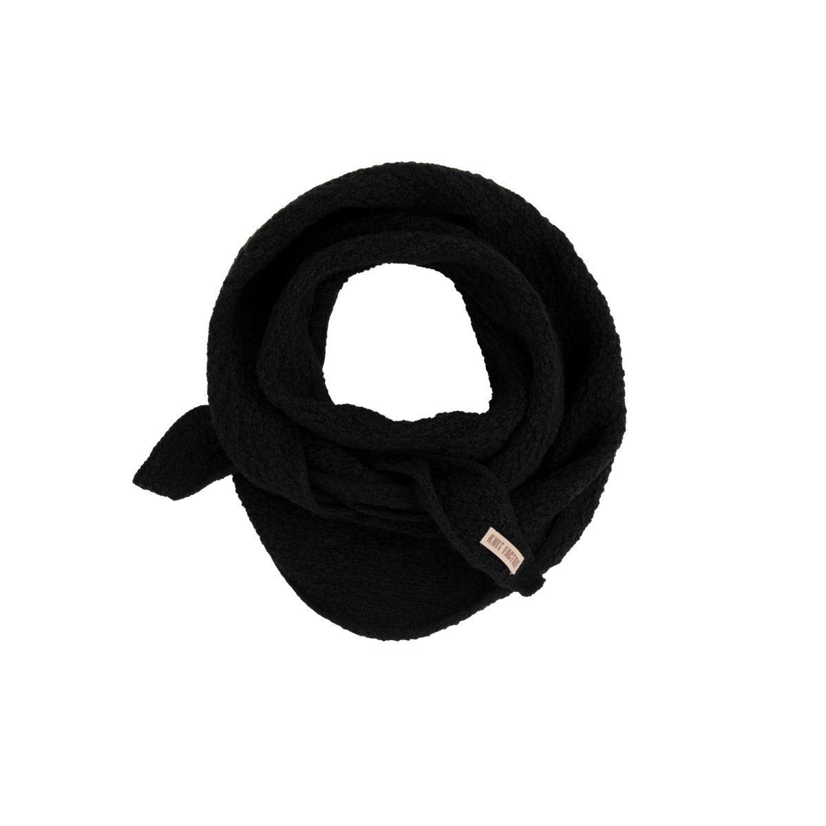 Knit Factory Strickschal Yuna Mini Schwarz, (1-St), Modell Yuna, für Herbst, Winter