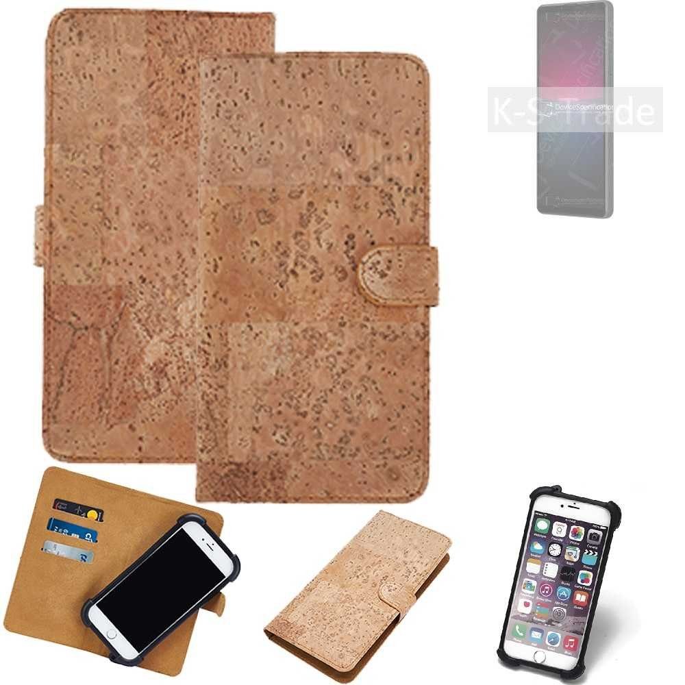 K-S-Trade Handyhülle für Sony Xperia 10 IV, Hülle - Kork Handyhülle Cover - Schutzhülle TPU Case Bumper in