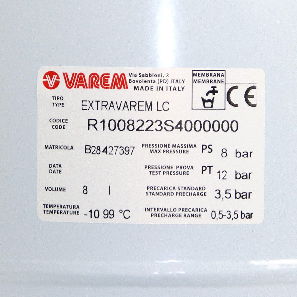 Varem Heizkörper Multifunktions Ausdehnungsgefäß 8L 3/4" günstig online kaufen