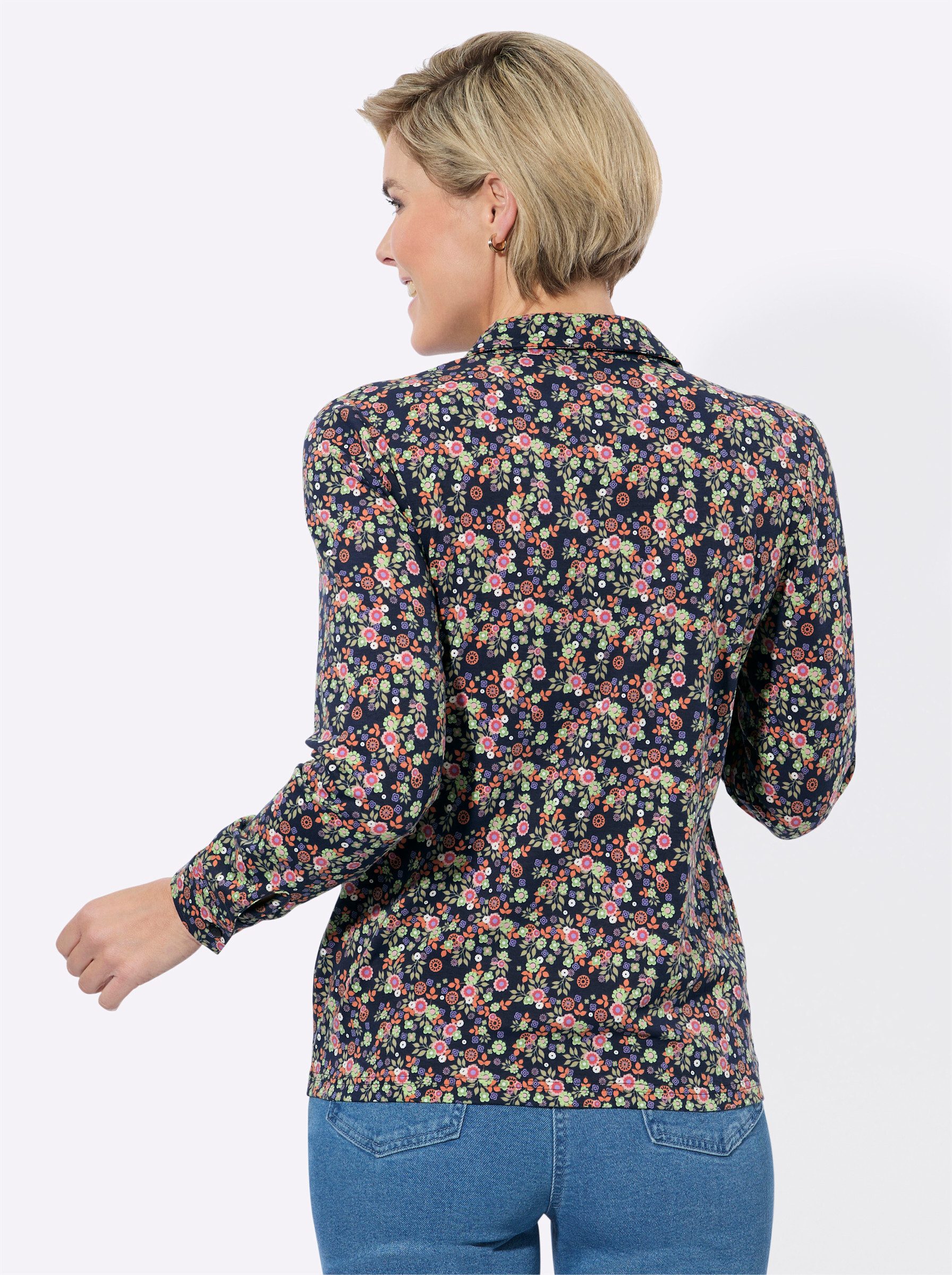Witt Klassische Bluse Jersey-Bluse Langarm