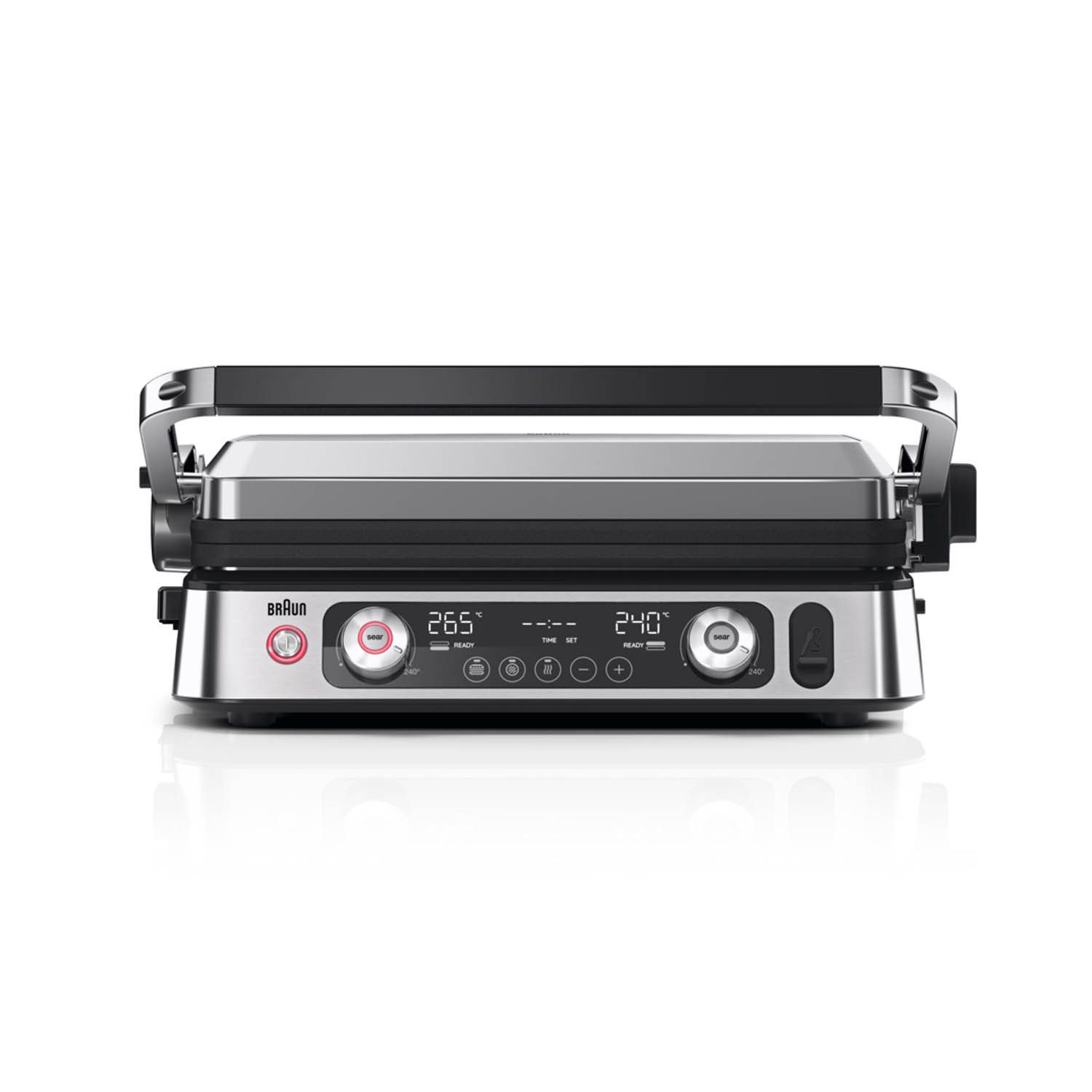 Braun Elektrische Grillpfanne Braun Multigrill 9 Pro CG 9160 Kontaktgrill silber
