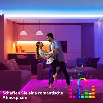 LANOR LED Stripe RGB Streifen,Lichterketten,LED Strip,Infrarot-Lichterkette,44 Tasten