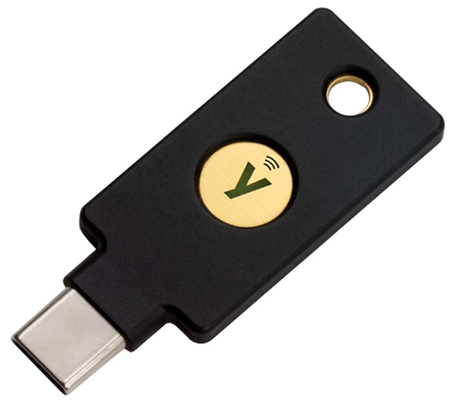 Yubico Laptopschloss Yubico YubiKey 5C NFC USB-C NFC Sicherheitsschlüssel 2FA FIDO Passkey, Wasserfest, integrierter NFC-Chip, ECC-256, FIDO 2, FIDO, OATH