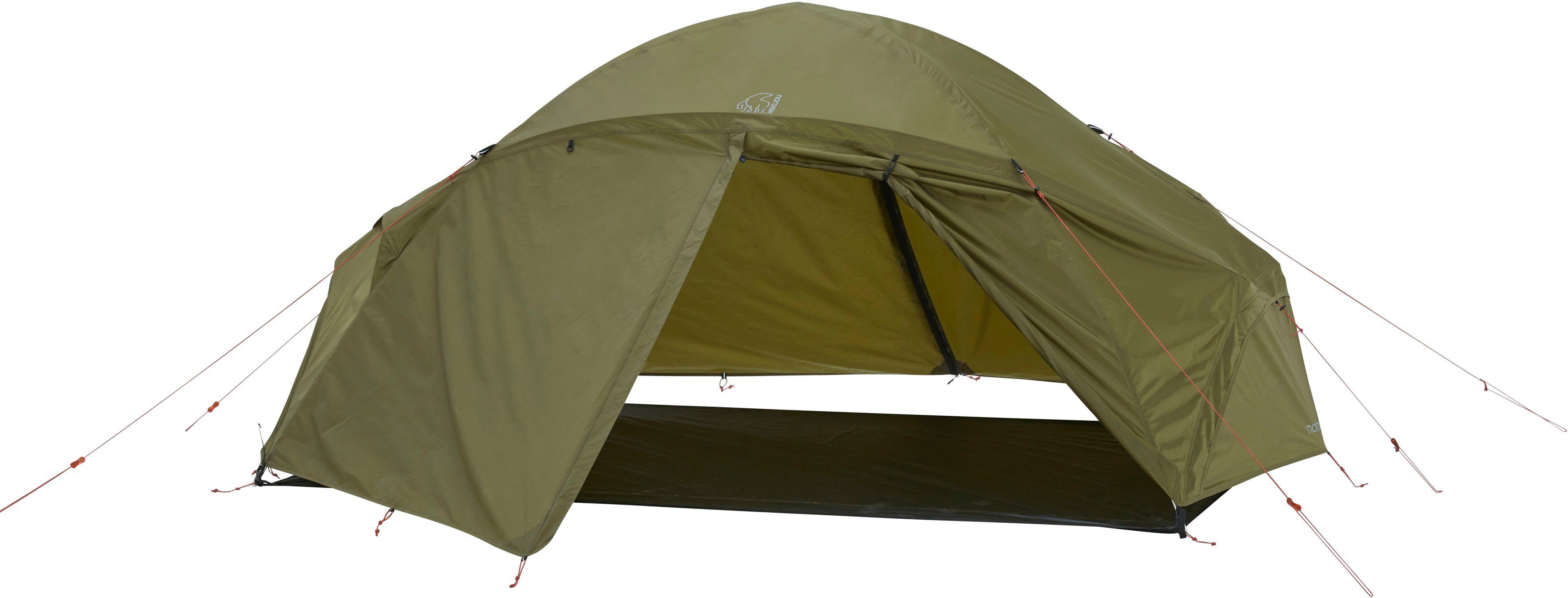 Tent Dark 2 2 Otra Personen: 1 (Packung, Olive, Nordisk tlg) PU Geodätzelt