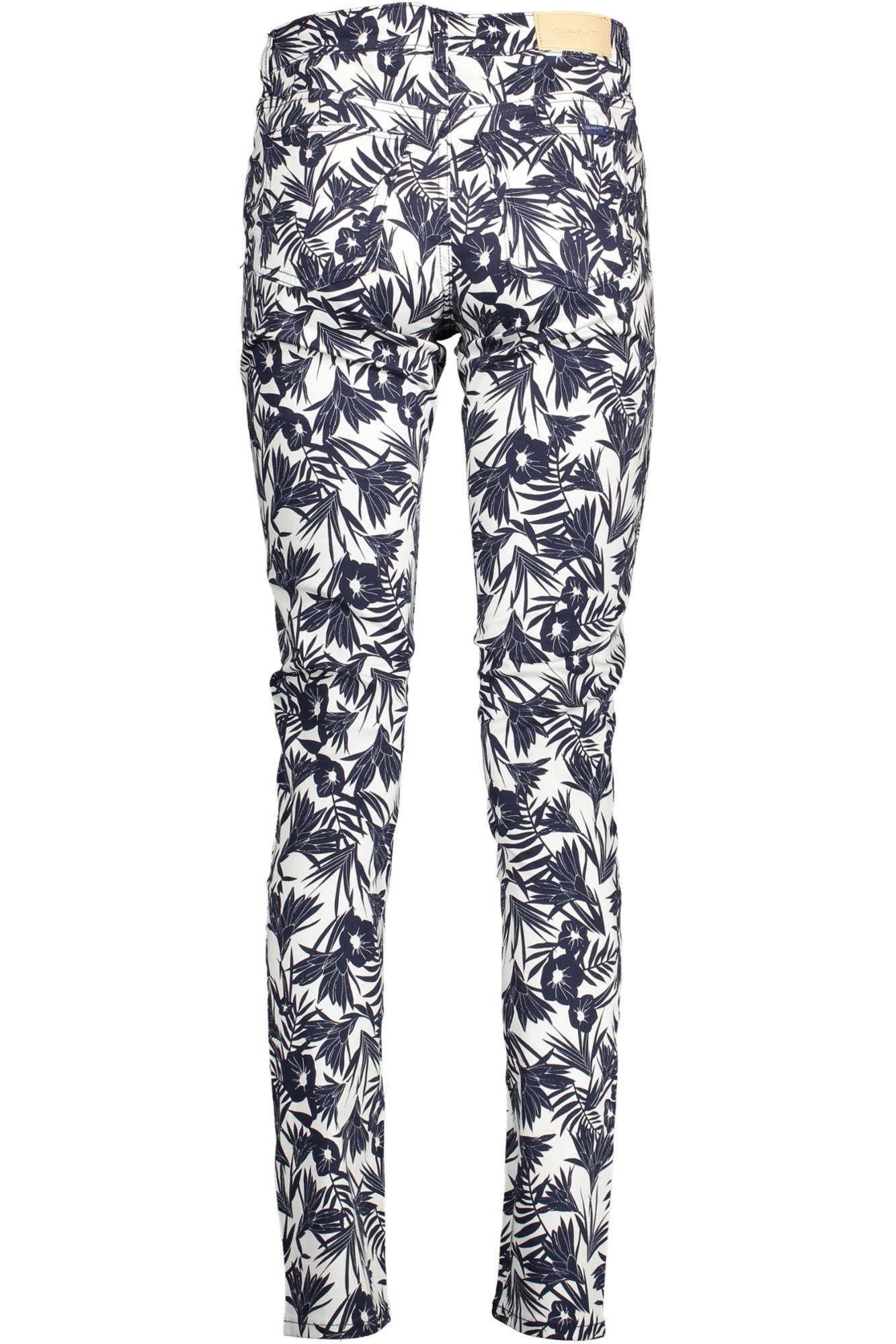 Gant 5-Pocket-Jeans Damen Jeans Blau Bio-Baumwolle: Stilvoll mit Kontrastdetails & Logo
