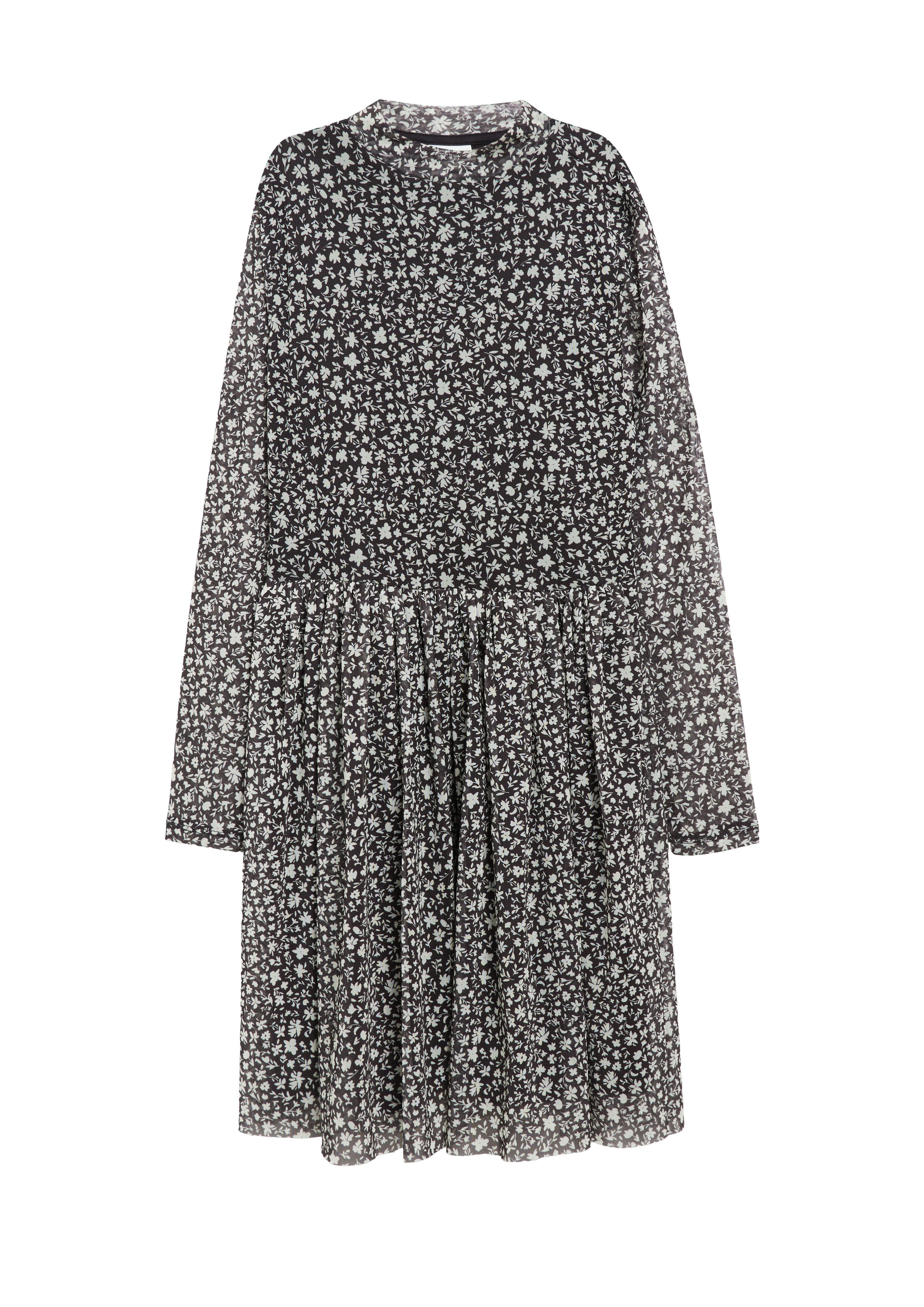 s.Oliver Junior Meshkleid Pflegeleichter, elastischer Mesh, Jersey- Futter aus Viskosemix