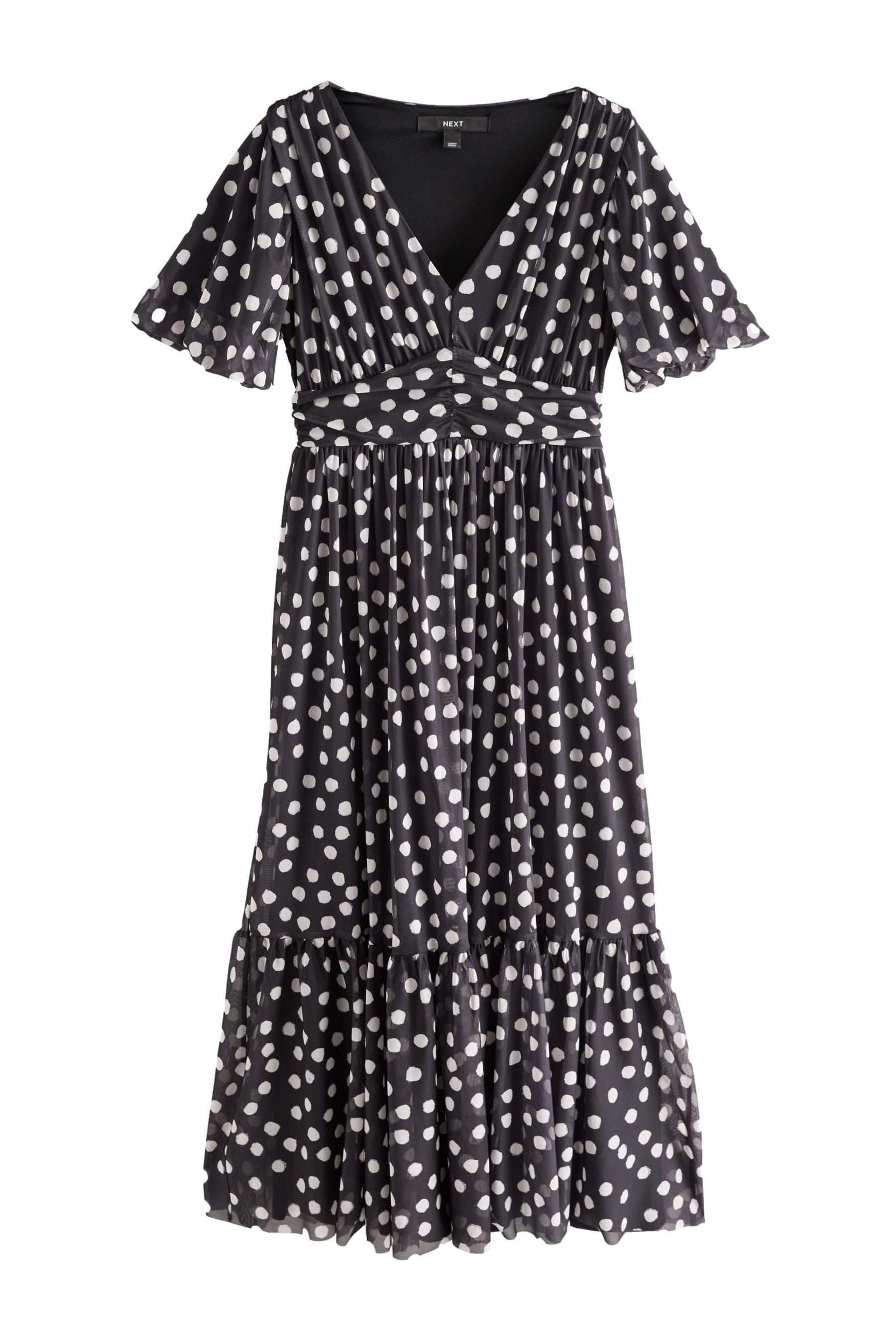 Next Midikleid Elegantes Midikleid, Puffärmeln und günstig online kaufen
