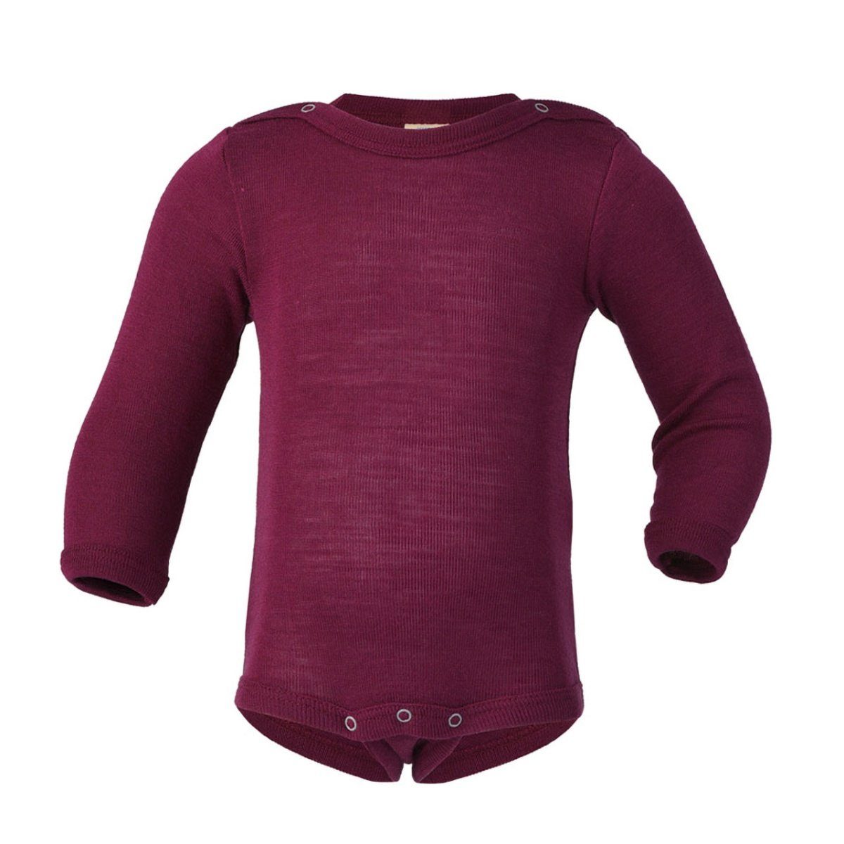 Engel Naturkleidung Langarmbody (1-tlg) Baby Langarm-Body aus Bio Merinoschurwolle / Seide
