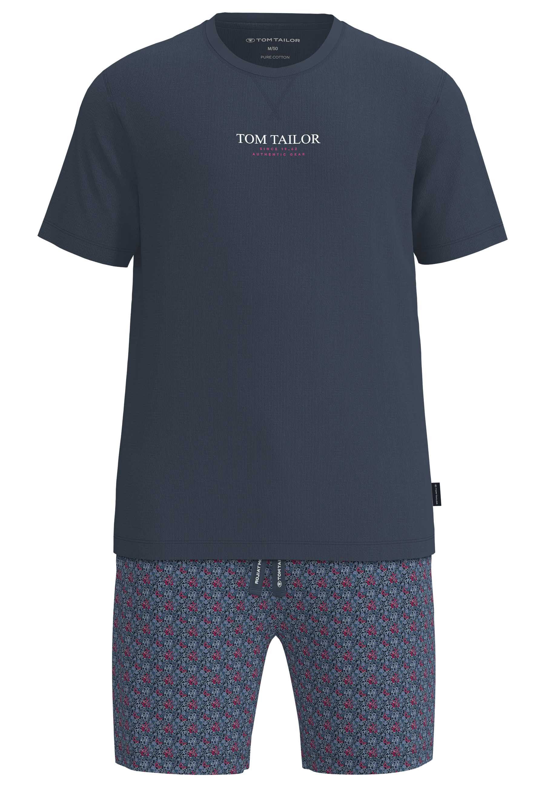 TOM TAILOR Shorty aus Baumwolle, Single Jersey Material, für Sleepwear