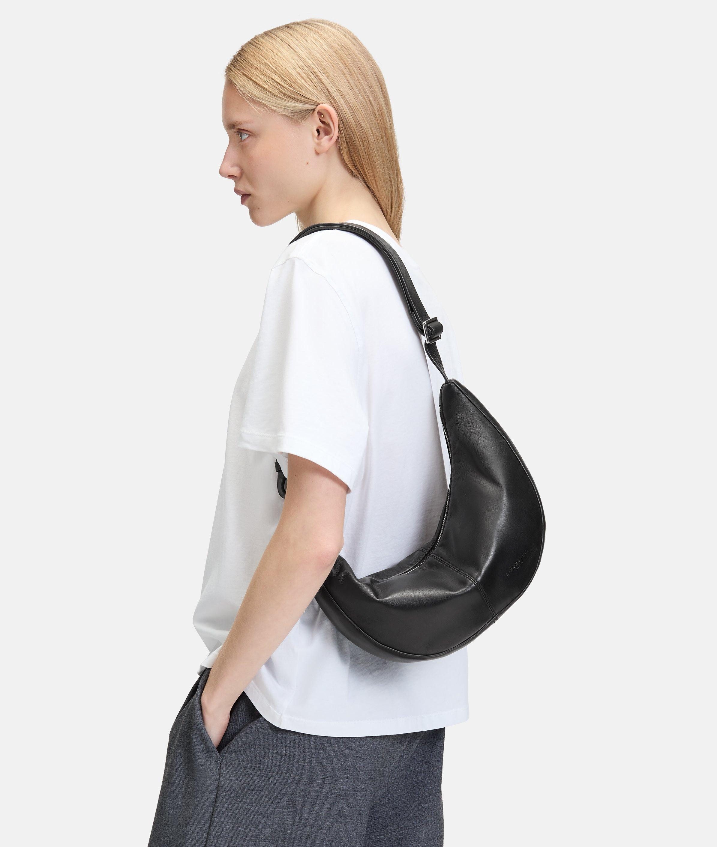 Liebeskind Berlin Schultertasche Moon Hobo S, Kleine Hobo-Bag aus Schafsleder
