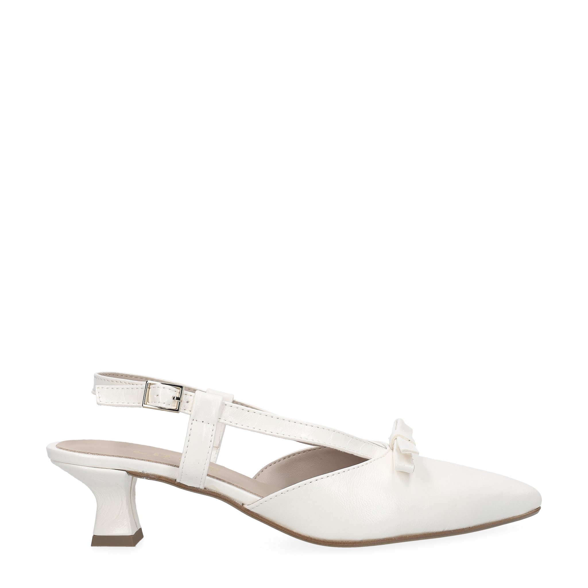 Lüke Schuhe Lüke Schuhe ANNA BIANCO, Peeptoes & Slingpumps, Weiß (Creme), Damen Peeptoepumps