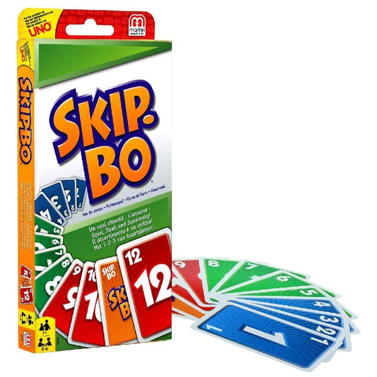 Mattel Blink & Skip-bo Kartenspiel – 2er Pack Mit Rasantem Kartenspaß Für Schnelle Spieleabende