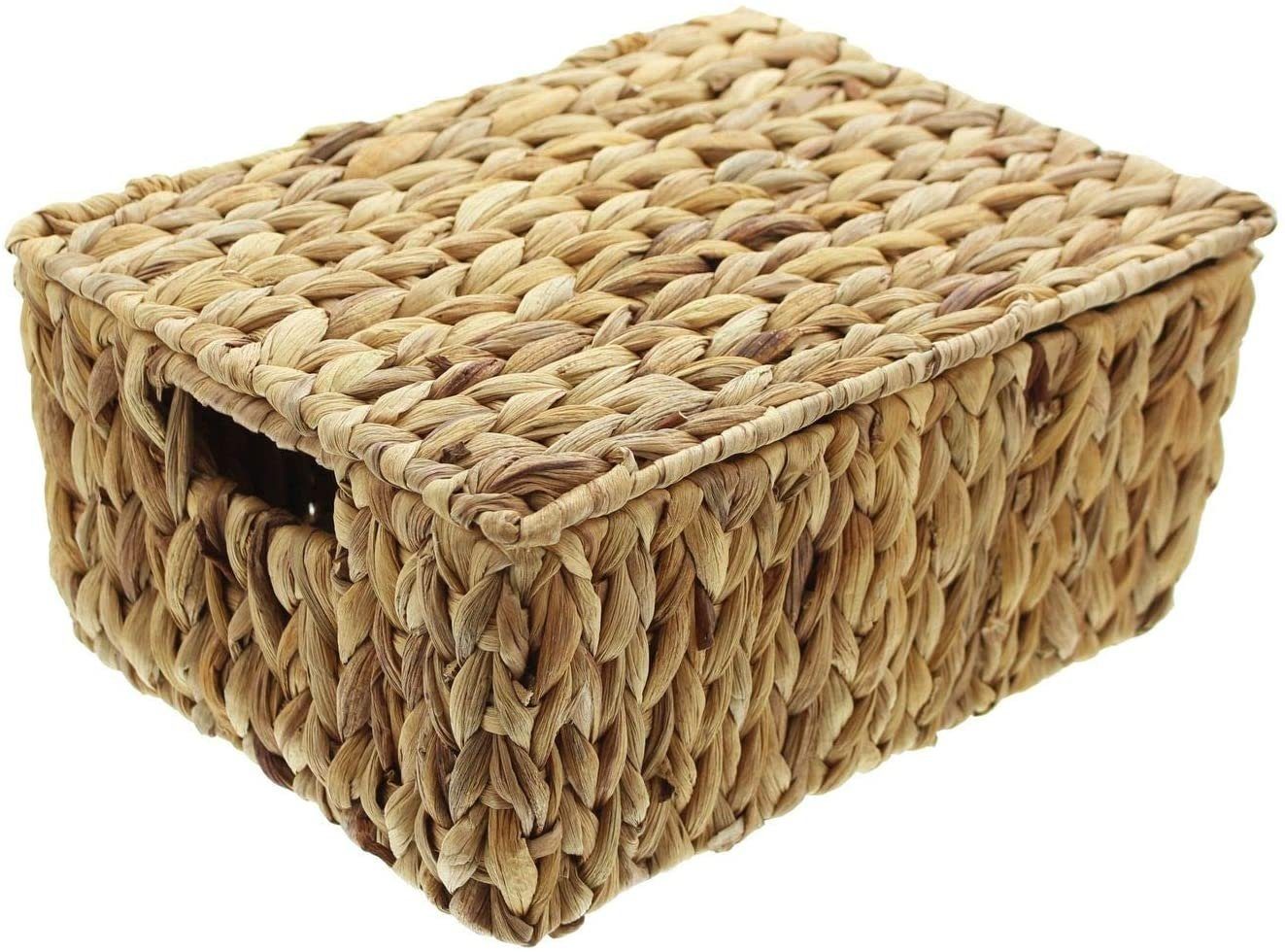 Dekoleidenschaft Aufbewahrungsbox Universaltruhe aus Wasserhyazinthe mit De günstig online kaufen