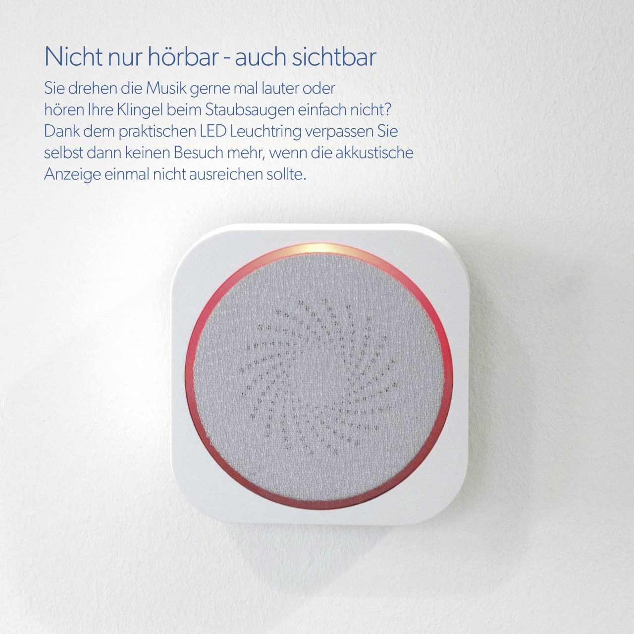 UNITEC Türklingel UNITEC Funk-Gong WD10 grau