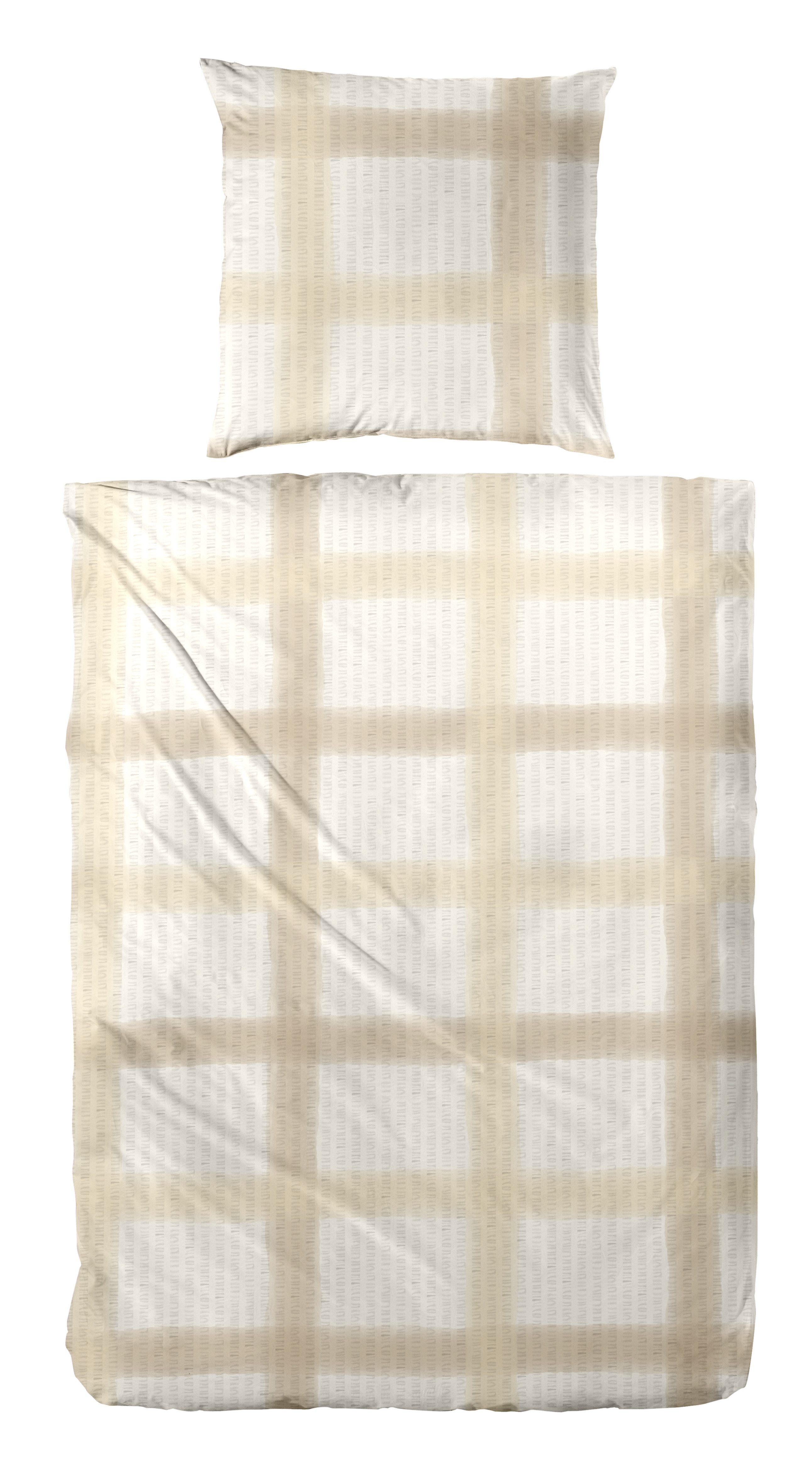 Primera Bettwäsche Soft-Seersucker-Bettwäsche Raster, Soft-Seersucker, 2 teilig