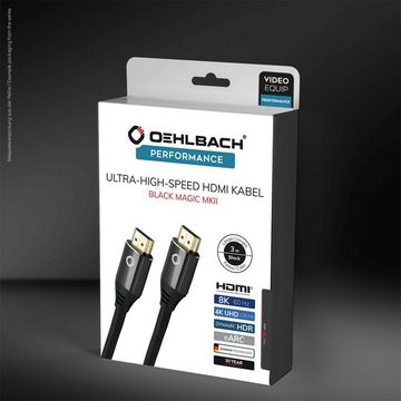 Oehlbach Black Magic MKII Ultra High-Speed HDMI® Kabel HDMI-Kabel, HDMI, HDMI (75 cm)